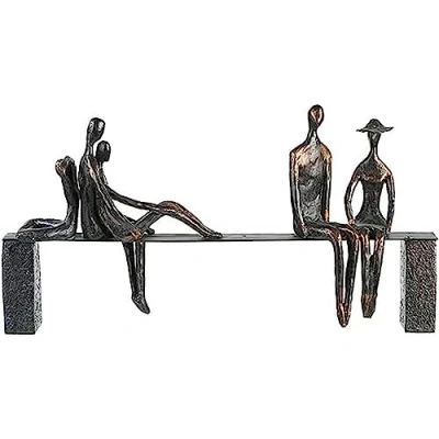 Abbildung von Casablanca by Gilde Dekofigur »Skulptur Leisure«, Dekoobjekt, Höhe 23 cm, mit Spruchanhänger, Wohnzimmer