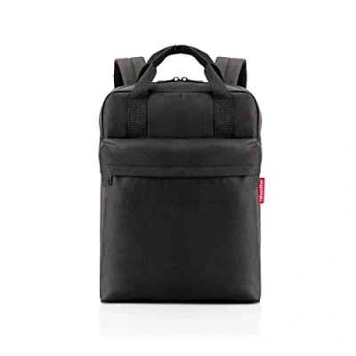 Abbildung von reisenthel allday backpack M vielseitiger Rucksack für Alltag, Reisen, Einkaufen oder Arbeit wasserabweisend, Handgepäck zugelassen, Couleur:schwarz