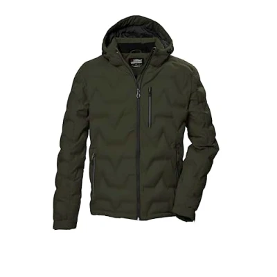 Abbildung von killtec Herren Steppjacke mit Kapuze/Jacke ist wasserabweisend KOW 60 MN QLTD JCKT, dark moss, 3XL, 41834 000