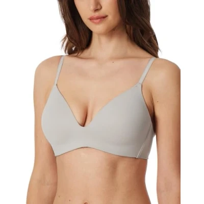 Abbildung von Schiesser Damen Trägertop Mit Herausnehmbaren Pads Invisible Soft BH, Grau Jaspe_181768, 75A EU