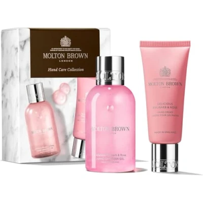 Abbildung von Molton Brown Delicious Rhubarb &amp; Rose Handpflege Kollektion Geschenkset