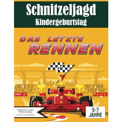 Abbildung von Schnitzeljagd Kindergeburtstag: Das letzte Rennen: All inclusive Set für 5 7 Jährige bis zu 8 Kinder (Partyspiele zum Kindergeburtstag)