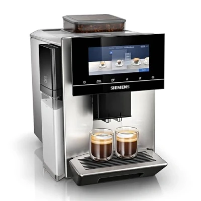 Abbildung von Siemens Kaffeevollautomat EQ500 classic TP516DX3, App Steuerung, viele Kaffeespezialitäten, Milchaufschäumer, Doppeltassenfunktion, automat. Dampfreinigung, 1500 W, edelstahl/klavierlack schwarz
