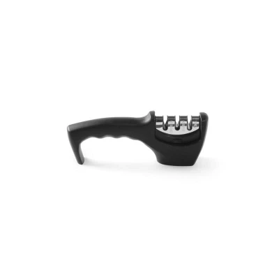 Abbildung von HENDI Messerschärfer 20 x 4,6 7,5 cm 3 Funktionen ABS Kunststoff ergonomischer Griff