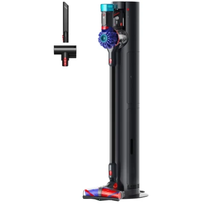 Abbildung von DYSON Akku-Hand-und Stielstaubsauger "Dyson V10 Konical™ + Auto-empty Dok™ Schwarz/Blau"