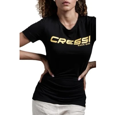 Abbildung von Cressi T Shirt, Lady, Shwarz Gelb, M