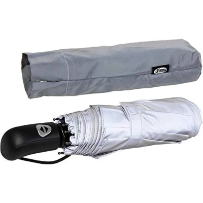 Abbildung von iX brella first class Edition edler Taschenschirm Auf Zu Automatik groß stabil sturmfest (reflektierend)