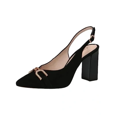 Abbildung von Caprice Damen 9 29600 20 Pumps Sling, Black Suede, 38 EU