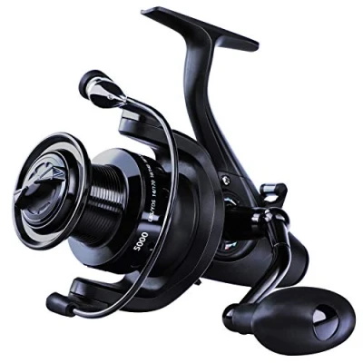 Abbildung von Sougayilang Karpfenrolle Ultra Smooth Powerful Spinning Angelrolle 28LBS Drag Power 12 + 1BB Metallkörper Spinnrollen für das Salzwasser und Süßwasserfischen 5000