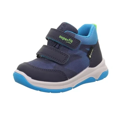 Abbildung von Superfit Baby Jungen Cooper leicht gefütterte Gore Tex Sneaker, BLAU/HELLGRÜN 8000
