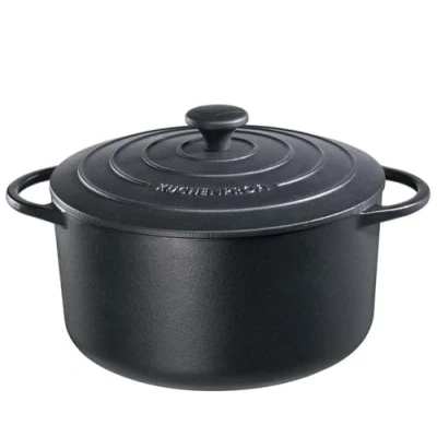 Abbildung von Küchenprofi Bräter, Modell Provence, rund, schwarz, 28 cm