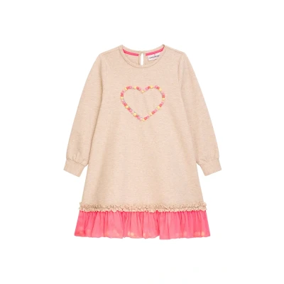 Abbildung von Danamade Dlexy Jerseykleid für Kinder, Größe: 110, Creme