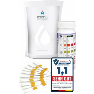 Abbildung von SMARDY 50x Wasserteststreifen 3in1 Wasser Teststreifen für pH Wert Alkalinität Sauerstoff Test Wassertest Wasserqualität Pool Whirlpool Spa