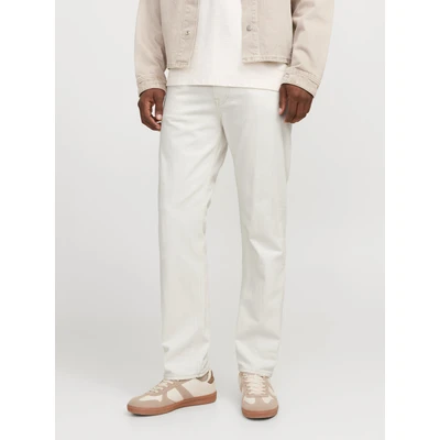 Abbildung von Jack &amp; Jones Chris Jeans Straight Leg, Herren, Größe: 33x30, Ecru