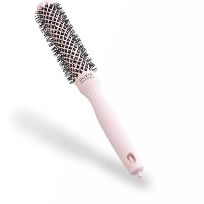 Abbildung von Olivia Garden Expert Blowout Speed Pastellrosa 25 Keramik Rundbürste mit extra langem Barrel für 25% schnellere Blowouts