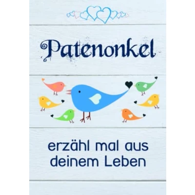 Abbildung von Patenonkel, erzähl mal aus deinem Leben: Liebevolles Geschenk Buch mit 140 Fragen zum Ausfüllen &quot;Patenonkel doch mal!&quot;