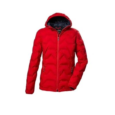 Abbildung von killtec Damen Steppjacke mit Kapuze/Funktionsjacke ist wasserabweisend KOW 8 WMN QLTD JCKT, dunkelrot, 40, 41805 000