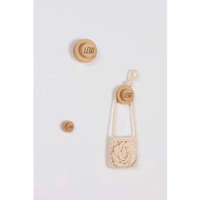 Abbildung von LEGO 1x1 Kleiderhaken aus Holz, Oak Soap Treated