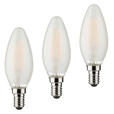 Abbildung von Müller Licht 400292 LED EEK E (A G) E14 Kerzenform 4W = 40W Warmweiß 3St, Matt