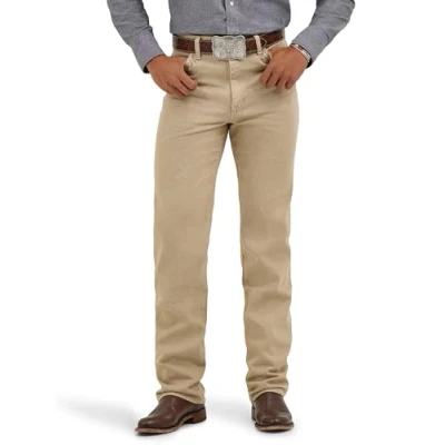 Abbildung von Wrangler Herren Cowboy Slim fit jeanÂ De Ajuste Delgado Corte Vaquero Jeans, Vorgewaschene Bräune, 33W / 30L EU