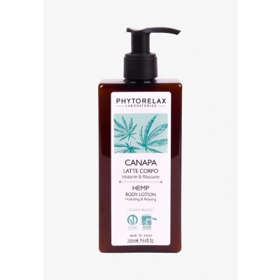 Abbildung von Phytorelax Vegan &amp; Organic HEMP Hydrating Relaxing BODY Lotion Feuchtigkeitspflege, Größe: 250 ml,