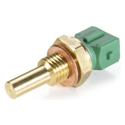 Abbildung von HELLA 6PT 009 107 431 Kühlmitteltemperatursensor gelb grün mit Dichtung PEUGEOT: 206 Hatchback, Van, SW, BMW: 3 Saloon, Touring
