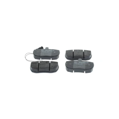 Abbildung von BOSCH 0 986 494 535 Bremsbelagsatz Low Metallic mit integriertem Verschleißwarnkontakt Anti Quietsch Blech, Montageanleitung