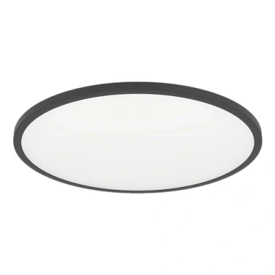 Abbildung von Eglo 900762 Deckenleuchte SARSINA Z Alu, Stahl schwarz LED 41W 2700 6500K H:5.2cm Ø60cm dimmbar mit Connect Funktion