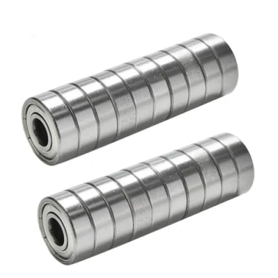 Abbildung von TUZUK 20pcs 6800ZZ 10 * 19 5mm Eisendeckel abgedichtet Rillenkugellager dünner Abschnitt 6800 ZZ 10x19x5mm Lager Stahl Maschinen Teile