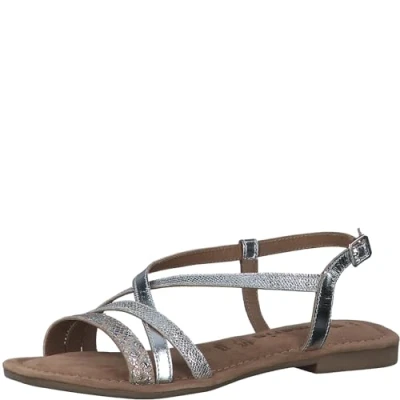 Abbildung von Tamaris Riemensandalette, Damen, Größe: 37, Silver Schuhe