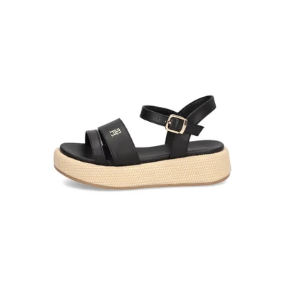 Abbildung von Tommy Hilfiger Erika Riemensandalette für Kinder, Größe: 33, Black Schuhe