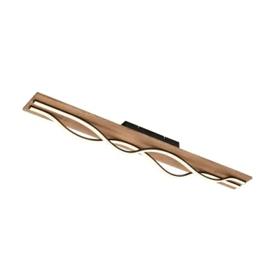 Abbildung von LED Deckenleuchte Vinka, 98x11 cm, 2 flammig, holzfarben