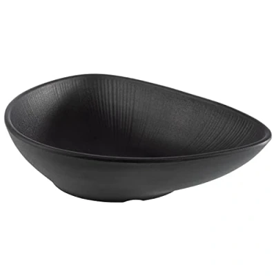Abbildung von APS 85077 Melaminschale NERO Servierschale für vierlerei Speisen, 28,0 x 22,0 7 cm, 0,8 Liter