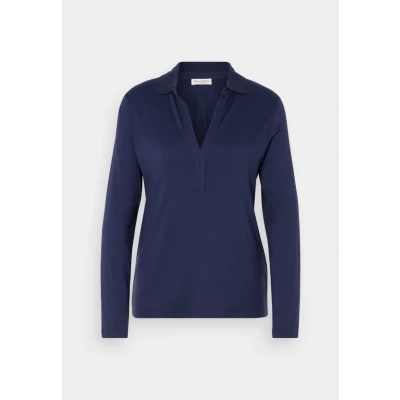Abbildung von Marc O&#039;Polo Blouse LONG Sleeve POLO Collar Langarmshirt, Damen, Größe: Small, Cloudless night