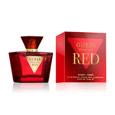 Abbildung von GUESS Seductive Red, Eau de Toilette für Damen, Blumig Fruchtiger Gourmandduft, Sinnlicher Duft, Lang Anhaltend, 75 ml