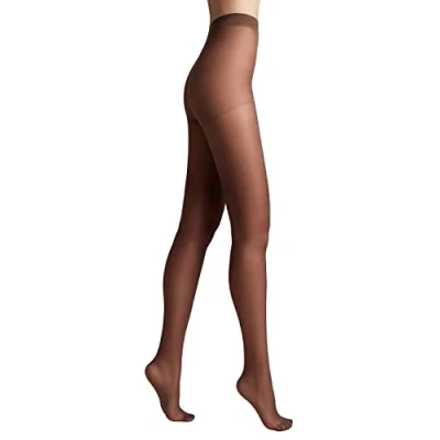 Abbildung von Conte elegant matte Damenstrumpfhose mit Seideneffekt NUANCE 40 DEN verstärkte Feinstrumpfhose Damen Strumpfhose extrem elastisch Farbe Mocca Größe 3