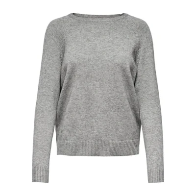 Abbildung von ONLY Onllesly Kings Strickpullover, Damen, Größe: Small, Medium grey melange