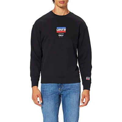 Abbildung von Levi&#039;s Herren Relaxd Graphic Crew Micro (Schwarz) S