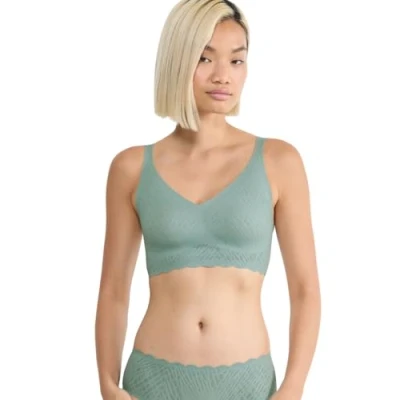 Abbildung von Sloggi FEEL Bliss Bralette Pushup BH, Damen, Größe: Medium, Misty turquoise