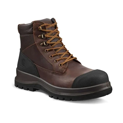 Abbildung von Carhartt Herren Detroit Rugged Flex® 15 cm hoher S3 Sicherheitsstiefel, Dunkelbraun, 44