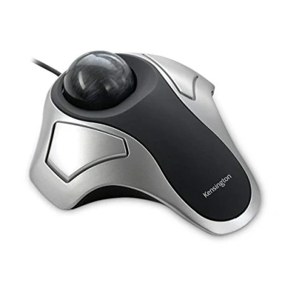 Abbildung von Kensington Orbit TrackBall, Kabelgebundene ergonomische TrackBall Maus, 40 mm Kugel, Kompatibel mit Windows &amp; macOS, für Rechts und Linkshänder, Silber/Grau, 64327EU
