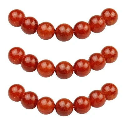 Abbildung von MJDCB Perlen zum Auffädeln 14mm 25 stück Rote Drachenader Achat Halbedelsteine mit Loch Natürliche Lose Runde Steinperlen für Herstellung Schmuck Armbänder Halsketten