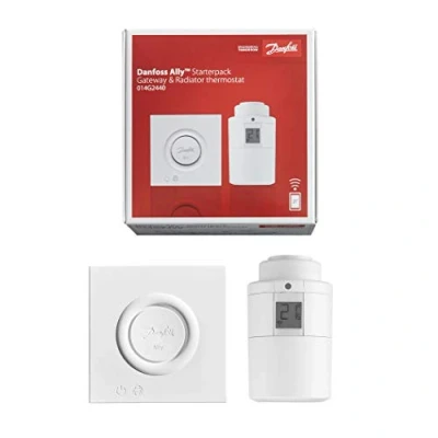 Abbildung von Danfoss Ally Starter Set Radiator Thermostat &amp; Gateway Precise Smart Digital Compatible with Amazon Alexa, Google Assistant Zigbee App Voice Control Home Devices&quot;