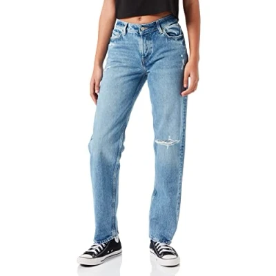 Abbildung von JACK &amp; JONES Damen Jjxx Jxseoul Straight Mw Cr3008 Noos Jeans, Light Blue Denim, 29W / 34L