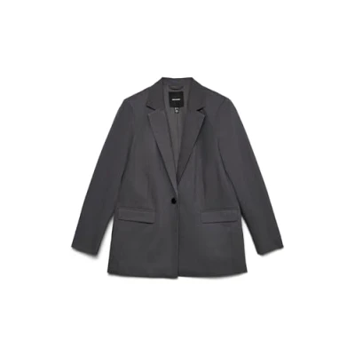 Abbildung von Vero Moda Vmnila LS NOOS Kurzmantel, Damen, Größe: 38, Grey pinstripe