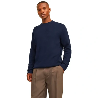 Abbildung von Jack &amp; Jones Knitted Plain Strickpullover Nacht Himmel