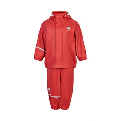 Abbildung von CeLaVi Unisex Basic Rainwear Set solid PU Regenjacke, Baked Apple, 130