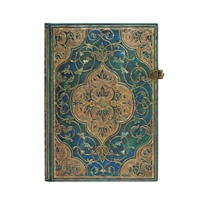 Abbildung von Paperblanks Chroniken PB3214 4 in Türkis Notizbuch Midi Liniert, (180 x 130)