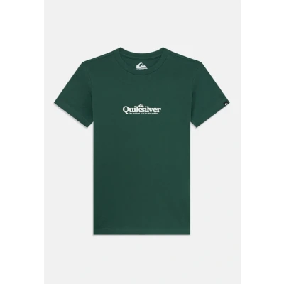 Abbildung von Quiksilver Fineline Youth Unisex Tshirt print für Kinder, Größe: 152, Trekking green