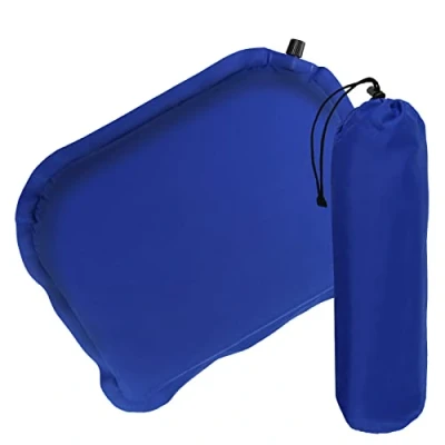 Abbildung von ALPIDEX Selbstaufblasendes Camping Sitzkissen 40 x 30 3,8 cm Stadion Thermo Kissen Isolierend Outdoor Sitzmatte Ultraleicht, Farbe:Balance Blue